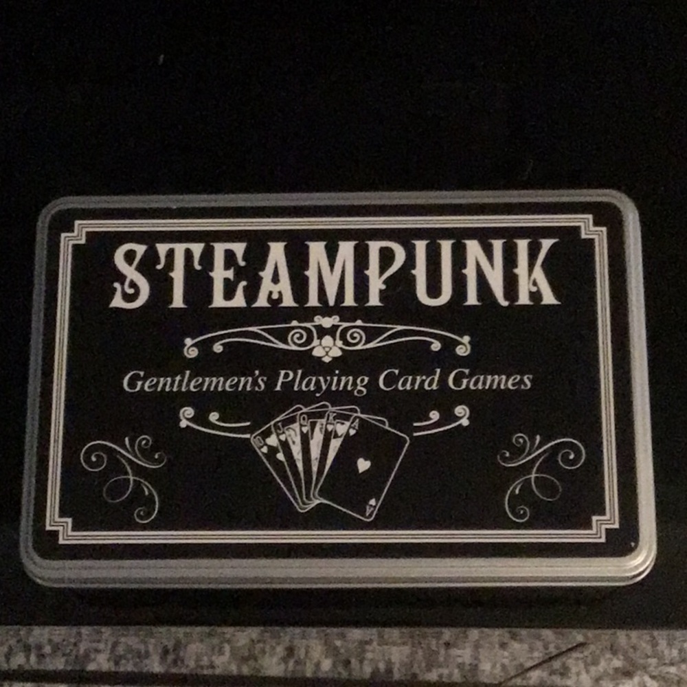 Steampunk Gentlemen’s Playing Card Games